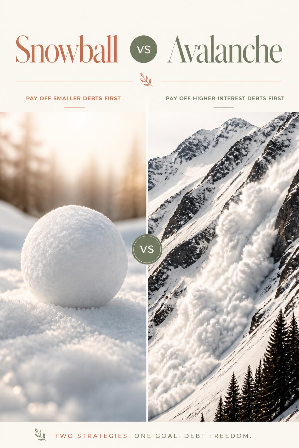 Snowball vs Avalanche: Which One Should You Use To Eliminate Debt? pin