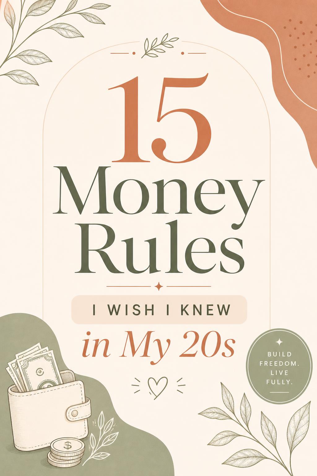 15 Money Rules I Wish I Knew in My 20s Pinterest pin