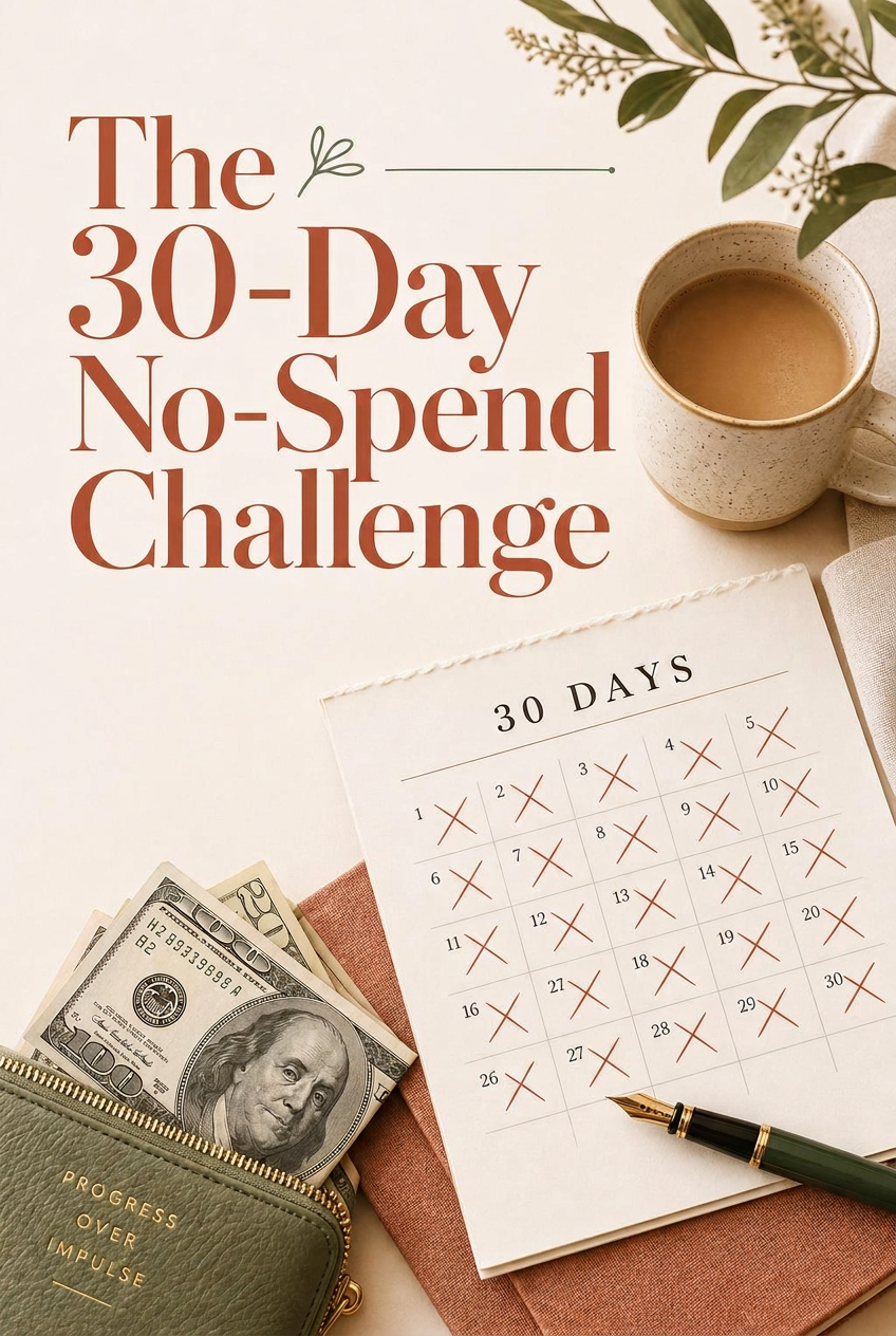 30-Day No-Spend Challenge pin