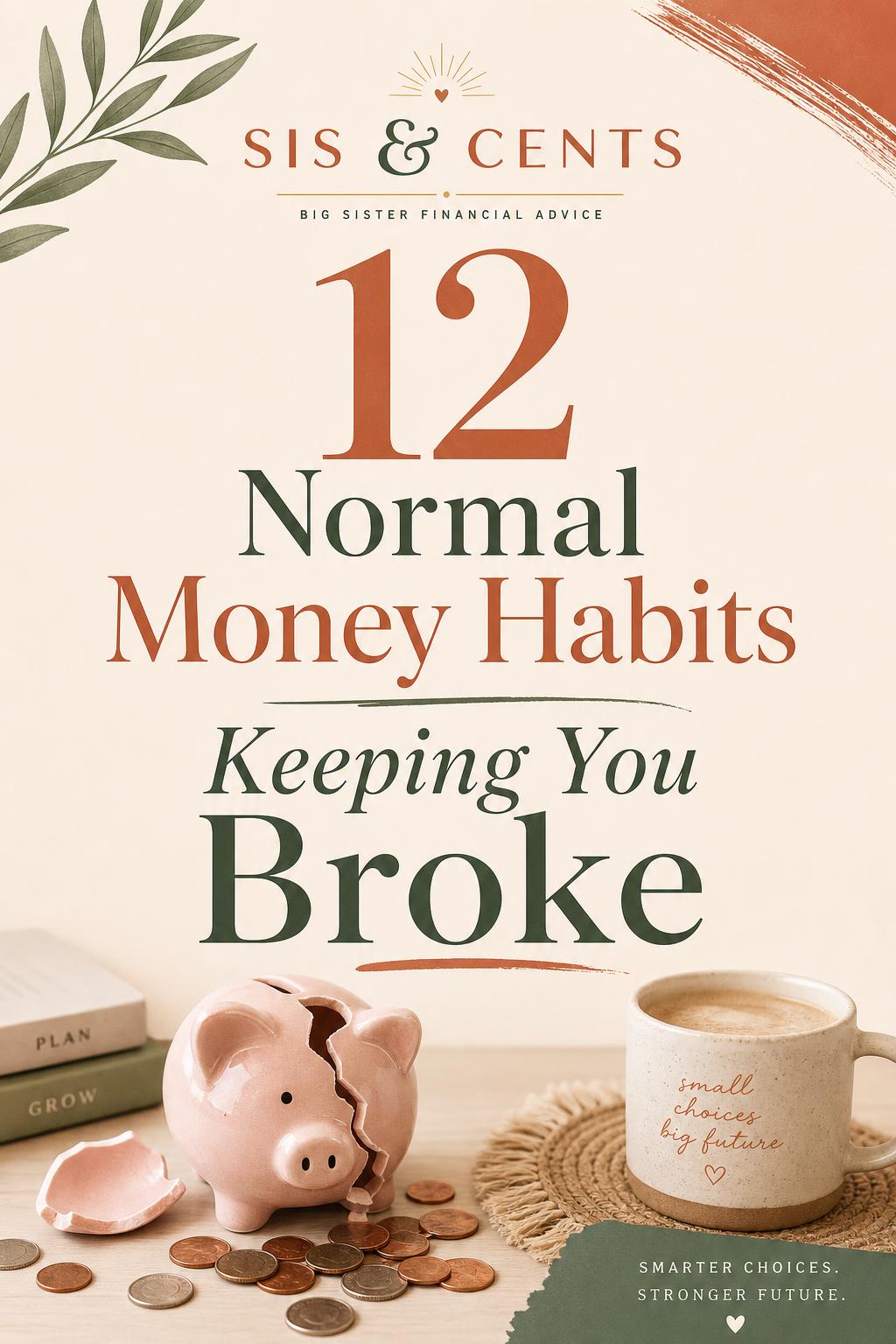 12 "Normal" Money Habits Keeping You Broke Pinterest pin
